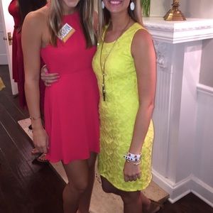 Yellow Geometric David Cremieux Dress